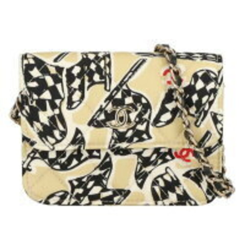 Chanel Checkered Flag Chain Shoulder Bag